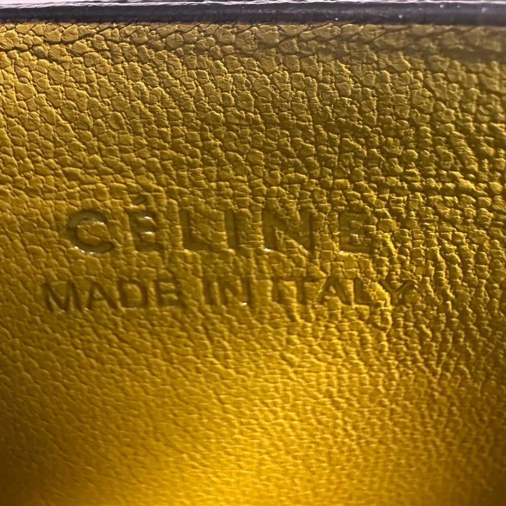 Celine Textured Black Card Holder - Picture 3 of 4